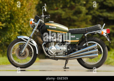 Motorcycle, Benelli 750 Sei Stock Photo