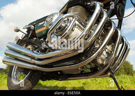 Motorcycle, Benelli 750 Sei, motor Stock Photo