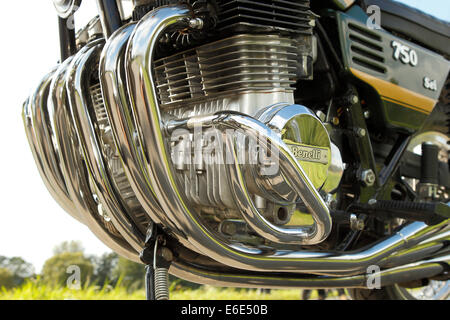 Motorcycle, Benelli 750 Sei, motor Stock Photo