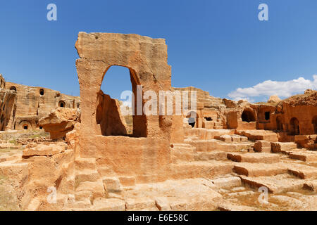 Necropolis of the ancient Roman city of Dara, Daras or Anastasiupolis, Oğuz, Mardin Province, Southeastern Anatolia Region Stock Photo