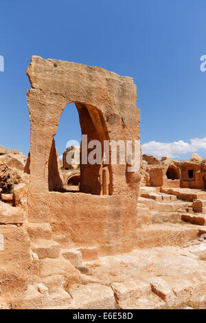 Necropolis of the ancient Roman city of Dara, Daras or Anastasiupolis, Oğuz, Mardin Province, Southeastern Anatolia Region Stock Photo