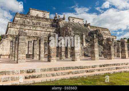 Temple of a Thousand Warriors, Chichen Itza, Mexico Stock Photo