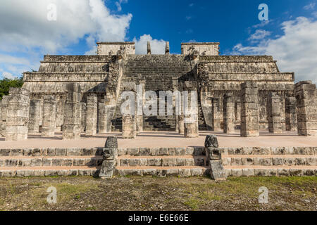 Temple of a Thousand Warriors, Chichen Itza, Mexico Stock Photo