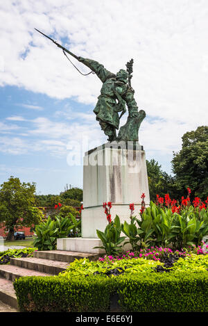 War Memorial 'Dying Soldier' by Robert Franges Mihanovic, Park Kralja Drzislava, Osijek, Slavonia, Croatia Stock Photo