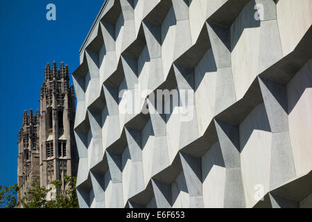 exterior of the Beinecke Rare Book and Manuscript Library at Yale New Haven Stock Photo