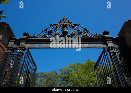 Yale University gate in New Haven CT Stock Photo