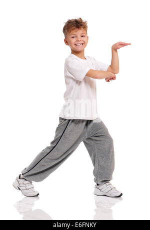 Boy dancing Stock Photo
