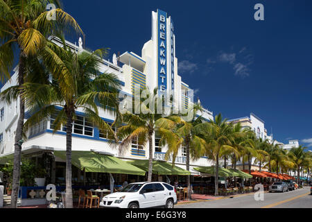 BREAKWATER HOTEL (©ANTON SKISLEWICZ 1939) OCEAN DRIVE MIAMI BEACH FLORIDA USA Stock Photo