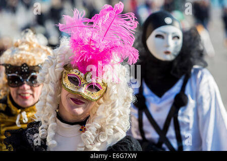 Traditional venetian carnival masks Stock Photo