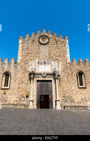 St Nicholas di Bari cathedral in Taormina, Sicily Stock Photo