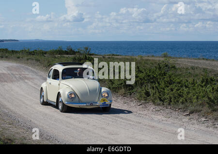 Volkswagen (1958) oldtimer car at a meeting on the Swedish island Öland Stock Photo