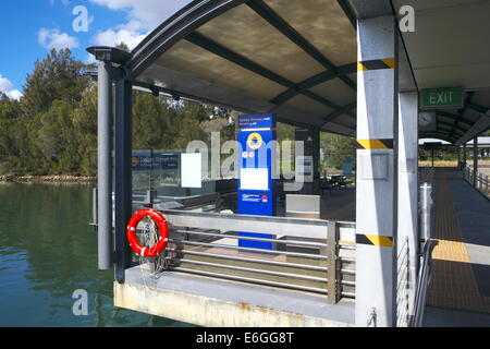 Sydney olympic park ferry wharf in western sydney,new south wales,australia Stock Photo