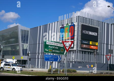 australian factory outlets and shopping mall in homebush western sydney,new south wales,australia Stock Photo