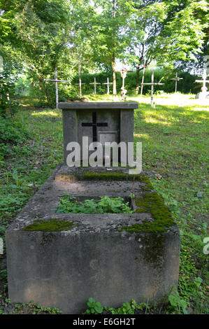 old forgotten grave Stock Photo
