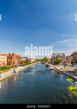 Bydgoszcz Canal in Bydgoszcz, Poland Stock Photo