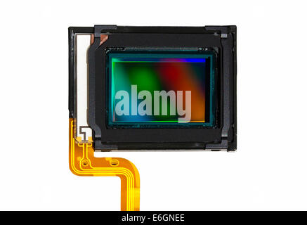 A CMOS sensor isolated over white background. Stock Photo