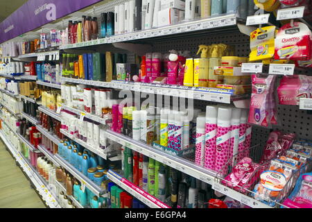 interior of a Woolworths supermarket retail store in sydney new south wales australia,woolworths  a major national grocery chain Stock Photo