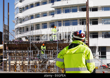 surveying engineer and constructions Stock Photo