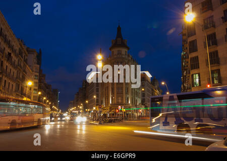 Barcelona night Stock Photo