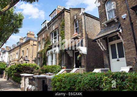 Charming Georgian houses in North London Stock Photo