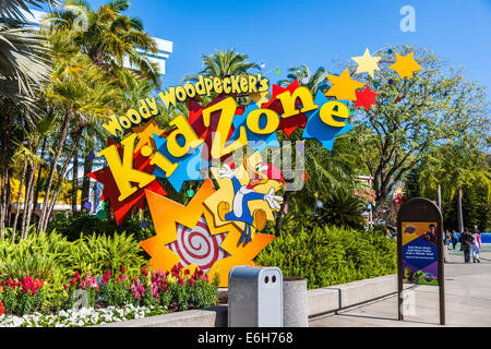 Woody Woodpecker, in the Woody Woodpecker's Kids zone, Universal