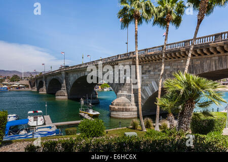 Relocated London Bridge in Lake Havasu City, Arizona Stock Photo