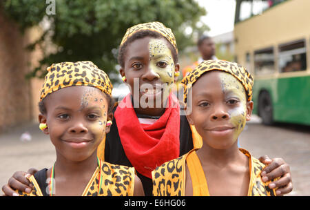 Notting Hill, London, UK. 24th August 2014. Sunday is Children's Day at the Notting Hill Carnival of Carribean culture of music, dancing, food and drink. Credit:  Matthew Chattle/Alamy Live News Stock Photo
