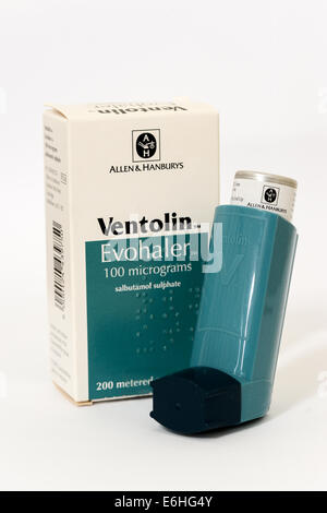 Ventolin evohaler as used by asthma sufferers Stock Photo: 72915276 - Alamy