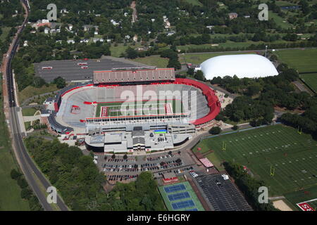 Aerial view of Rutgers University Stadium, New Brunswick, New Jersey Stock Photo