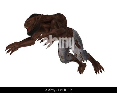 Pouncing lycan Stock Photo