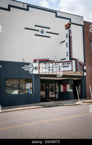 Rex Theater, 113 East Grayson Street, Galax, Virginia Stock Photo