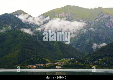 Lago di Ledro, west of lake Garda, Trento, Italy, Europe Stock Photo