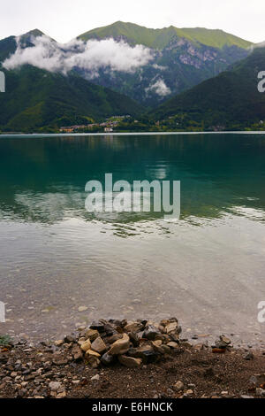 Lago di Ledro, west of lake Garda, Trento, Italy, Europe Stock Photo