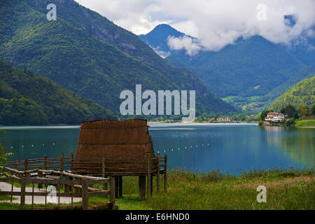 Lago di Ledro, west of lake Garda, Trento, Italy, Europe Stock Photo