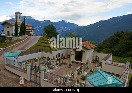 The village of Pregasina, Lake Garda, Trentino Alto Adige, Italy. Stock Photo