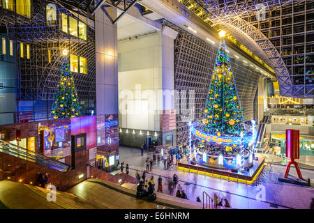 KYOTO - NOVEMBER 21: Christmas tree at Kyoto Station November 21, 2012 in Kyoto, Japan. Stock Photo