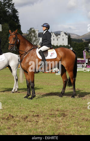 Blair Atholl, Scotland. 24th Aug, 2014. Blair Castle International Horse Trials. CCI third place went to Louise Harwood (GBR) riding Whitson. Her final score was 51.9. Credit:  Action Plus Sports/Alamy Live News Stock Photo