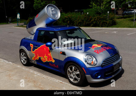 A Red Bull Mini Stock Photo