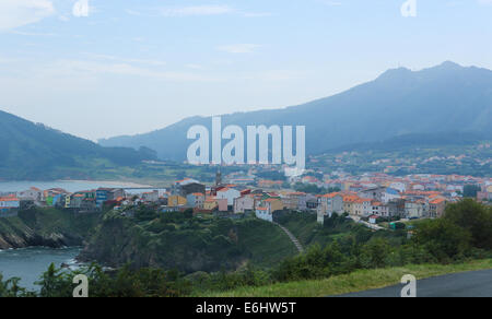 The beatiful village Carino near Ortigueira in Galicia, Spain, forms part of the Rias Altas region of Spain, known for its unspo Stock Photo