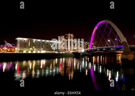 River Clyde at the Arc Bridge, Glasgow.
