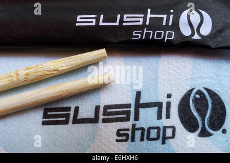 Sushi shop, a Canadian chain of sushi restaurants Stock Photo