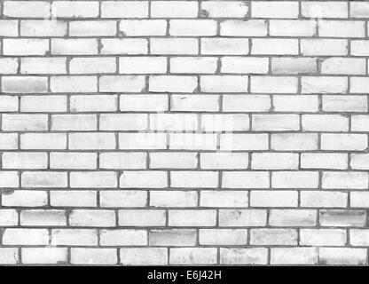 White brick wall background for your design Stock Photo