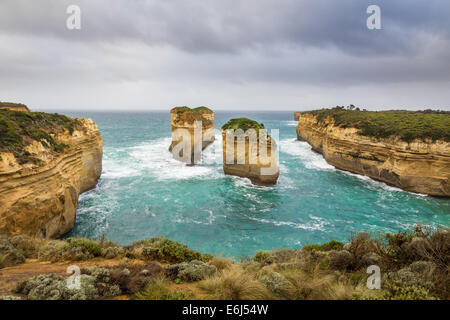 Loch Ard Gorge in Port Campbell National Park along the Great Ocean Road in Australia. Stock Photo