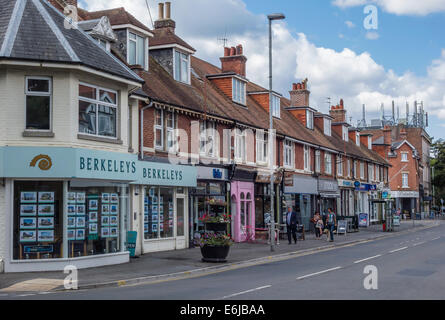 Canford Cliffs Village High Street, Poole, Dorset, England, UK Stock Photo