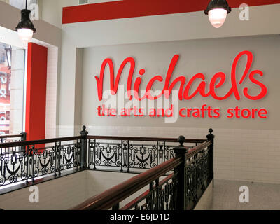 Michael's Arts and Crafts Store, NYC Stock Photo