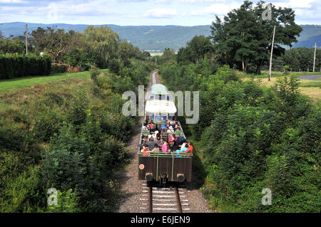 touristic train Puy de Dome Livradois Forez Auvergne Massif Central France Stock Photo