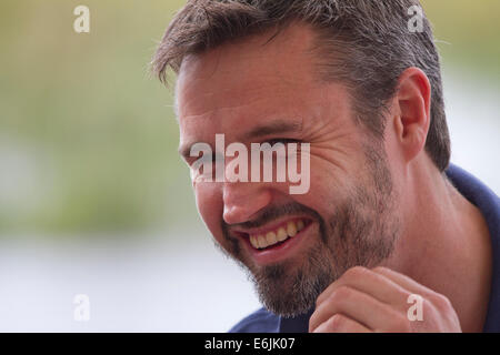 Portrait of smiling young man Stock Photo