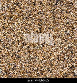 Closeup of fine pebbles detailed background or texture Stock Photo