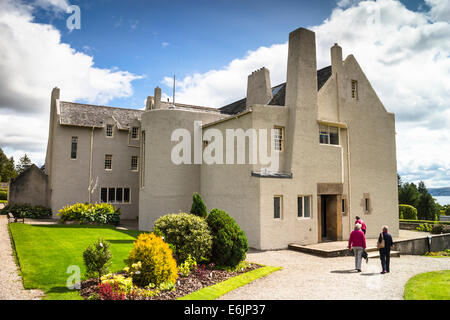 The Hill House in Helensburgh designed by Charles Rennie Mackintosh, Argyll and Bute, Scotland. Stock Photo