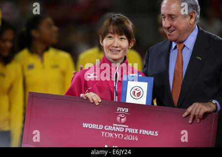 Ariake Coliseum, Tokyo, Japan. 24th Aug, 2014. Yuko Sano (JPN), AUGUST 24, 2014 - Volleyball : FIVB World Grand Prix 2014 final round Medal Ceremony at Ariake Coliseum, Tokyo, Japan. © AFLO SPORT/Alamy Live News Stock Photo